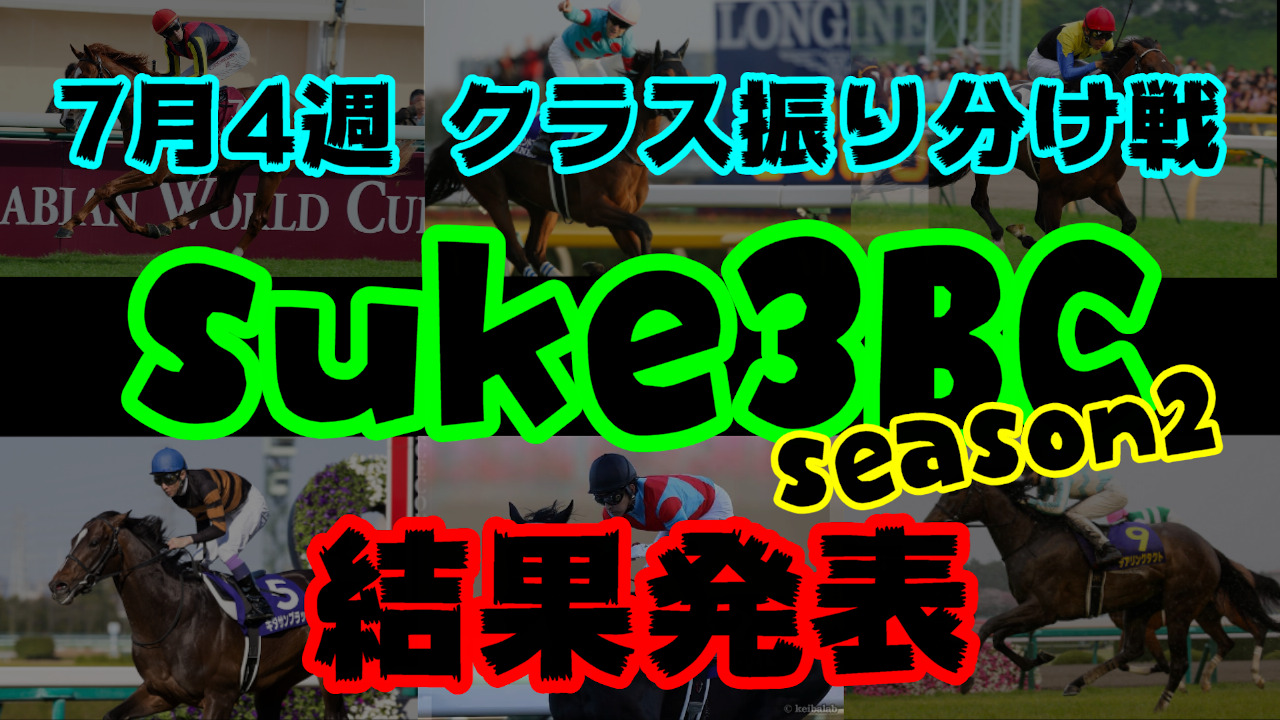 【ダビスタSwitch】suke3BC season２ クラス振り分け戦 4週目　結果発表！