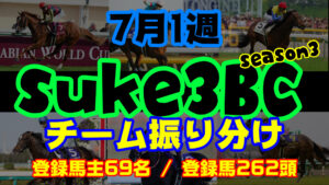 【ダビスタSwitch】suke3BC season3  7月1週目 クラス振り分け確定!