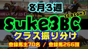 【ダビスタSwitch】suke3BC season3  8月3週目 クラス振り分け確定!
