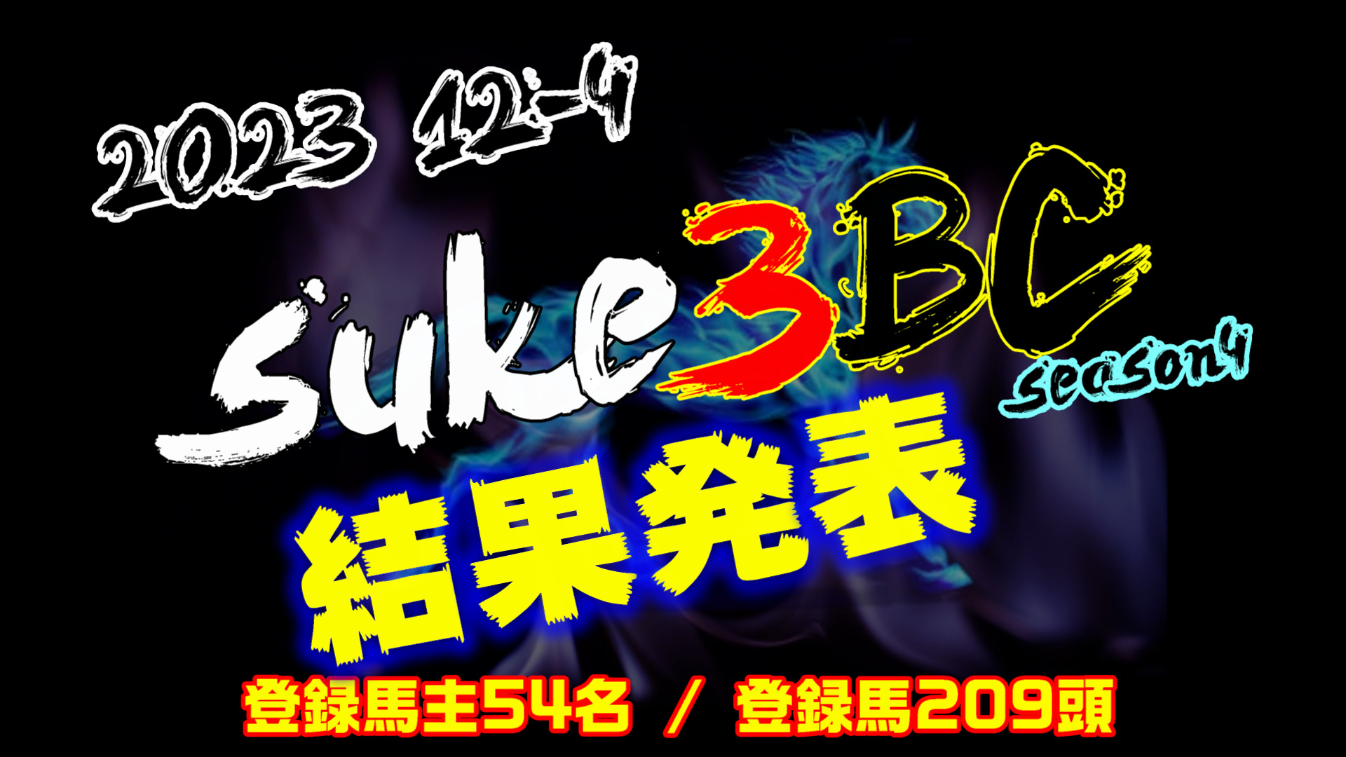 【ダビスタSwitch】suke3BC season4 ！！ 12月4週目　結果発表！！