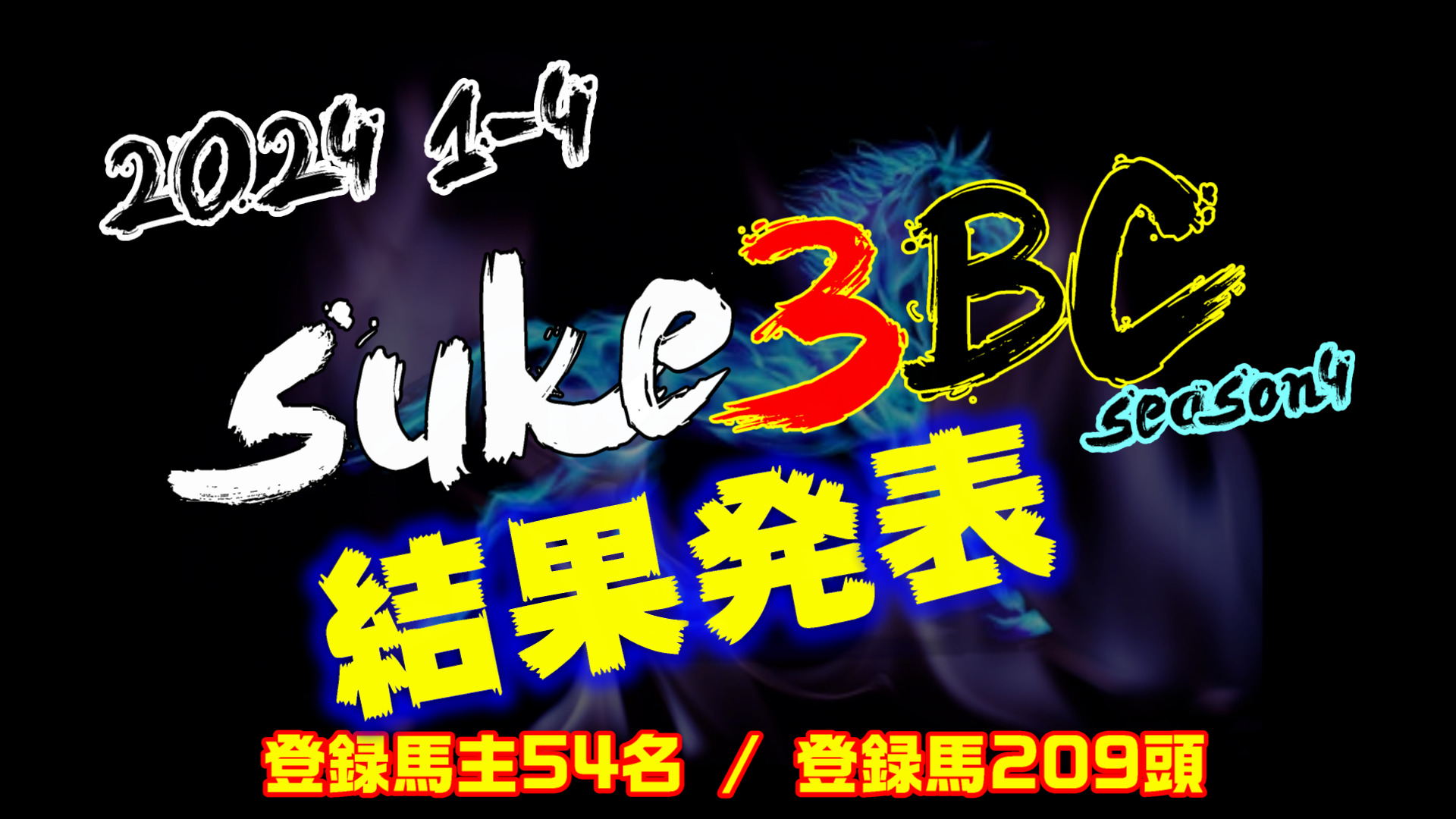 【ダビスタSwitch】suke3BC season4 ！！ 1月4週目　結果発表！！