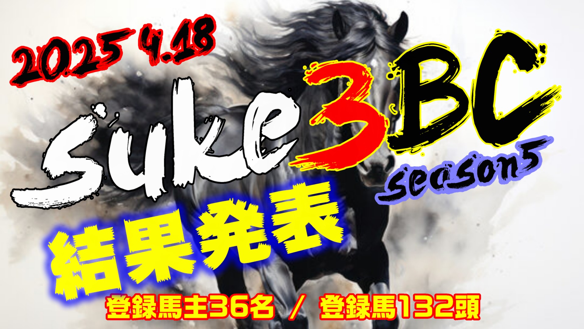 【ダビスタSwitch】suke3BC season5!! 4月3週目 結果発表!!