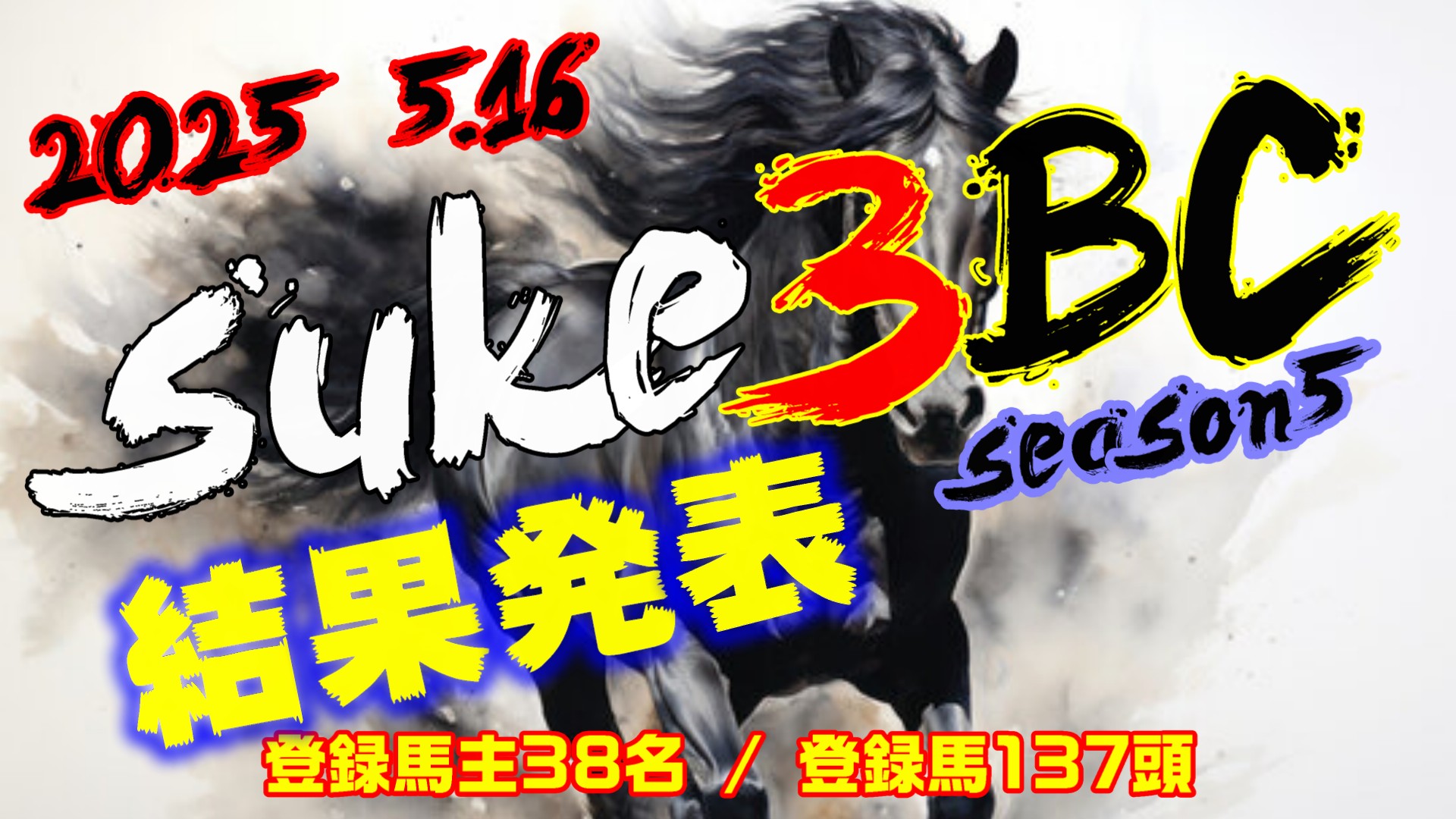 【ダビスタSwitch】suke3BC season5!! 5月2週目 結果発表!!