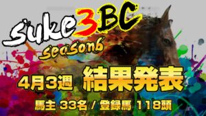 【ダビスタSwitch】suke3BC season6！！　4月3週目　結果発表！！