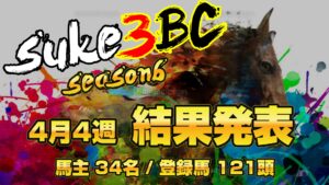 【ダビスタSwitch】suke3BC season6！！　4月4週目　結果発表！！